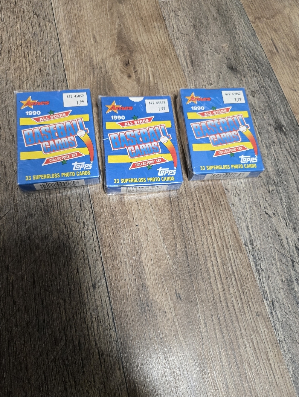 Topps Blue 1990 All-Stars Baseball Card Collector Packs